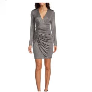 Vince Camuto‎ dress size 8 stunning gunmetal silver cocktail dress 🩶🩶🩶